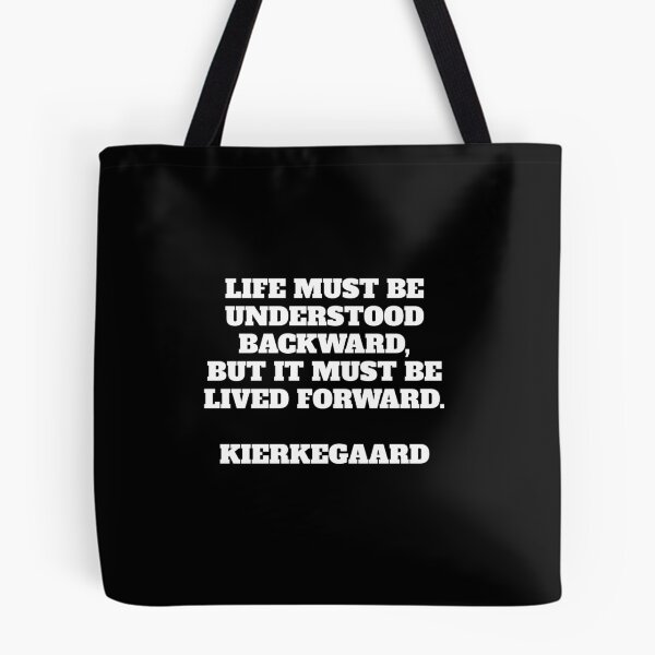 Item preview, Life must be understood backward, but it must be lived forward - Kierkegaard philosophical quotes designed and sold by Inspirationmotivation.