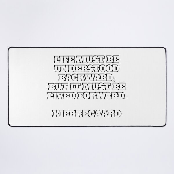 Item preview, Life must be understood backward, but it must be lived forward - Kierkegaard philosophical quotes designed and sold by Inspirationmotivation.