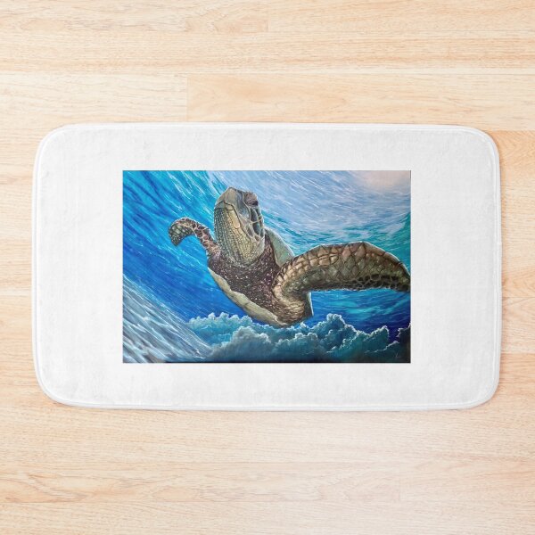 Item preview, Sea turtle underwater, Sea turtle art, Sea turtle painting, Sea turtle wall art, sea turtle wall decor, Sea turtle decor designed and sold by SunscapesArt.