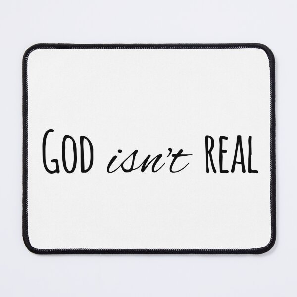 Item preview, god isn't real calligraphy atheist quote atheism god doesn't exist cute simple black designed and sold by emcazalet.