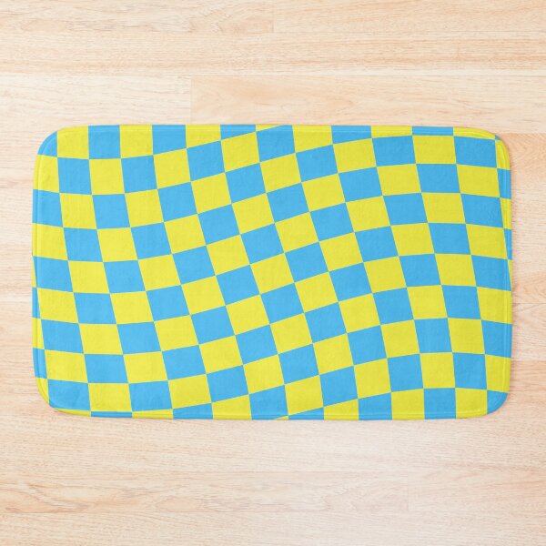 Item preview, Blue and Yellow check flag pattern designed and sold by bradm50.