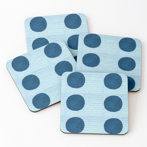 Item preview, Dark Blue Graffiti Circle On Light Blue Wall designed and sold by loumed.