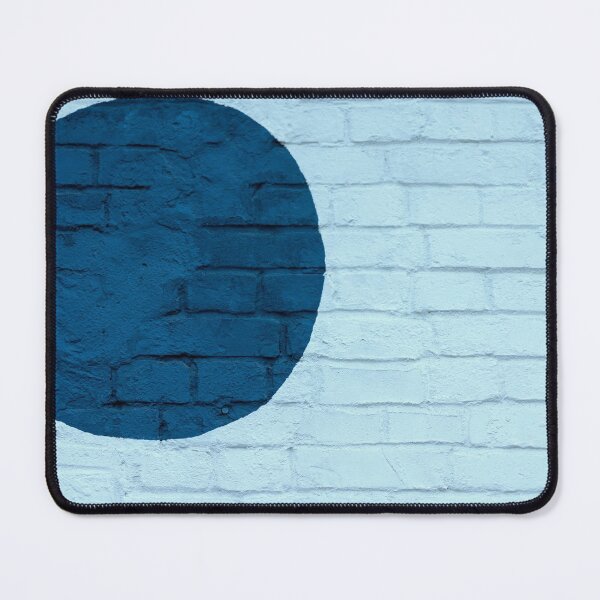 Item preview, Dark Blue Graffiti Circle On Light Blue Wall designed and sold by loumed.