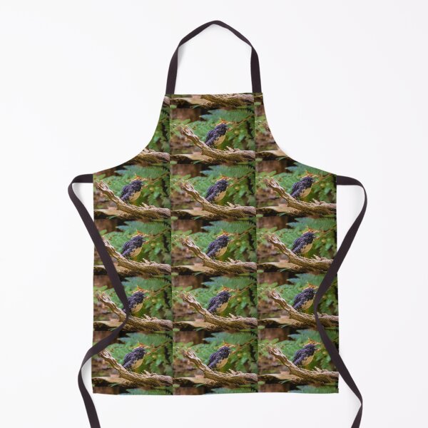 Item preview, Stewart Island robin having lunch designed and sold by Lyl Dil Creations.
