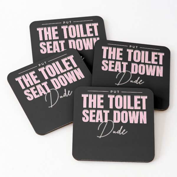 Item preview, Put The Toilet Seat Down - Pink designed and sold by MaryJaneRC.