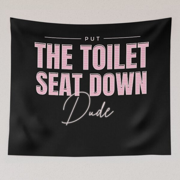 Item preview, Put The Toilet Seat Down - Pink designed and sold by MaryJaneRC.