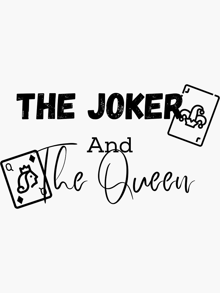 "The joker and the queen Ed Sheeran Lyrics" Sticker for Sale by