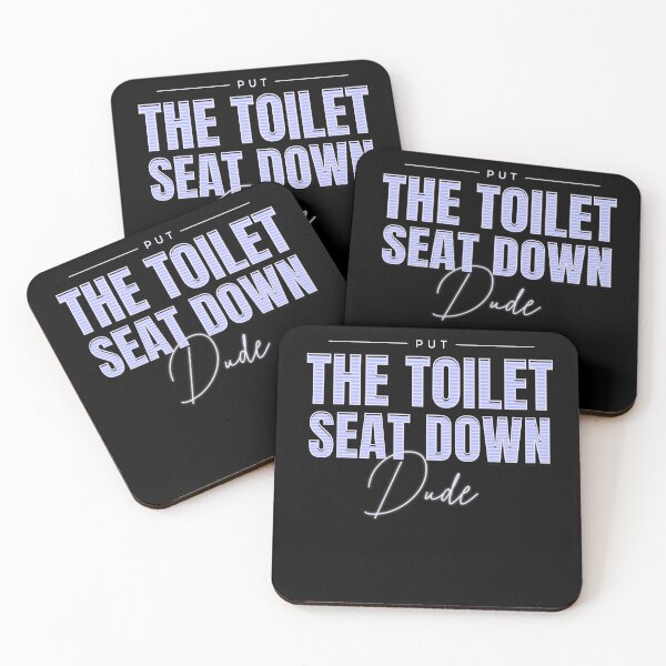 Item preview, Put The Toilet Seat Down - Blue designed and sold by MaryJaneRC.