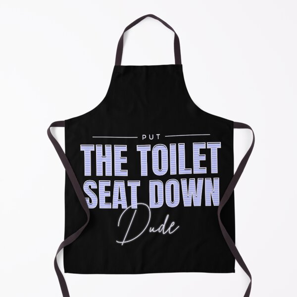 Item preview, Put The Toilet Seat Down - Blue designed and sold by MaryJaneRC.