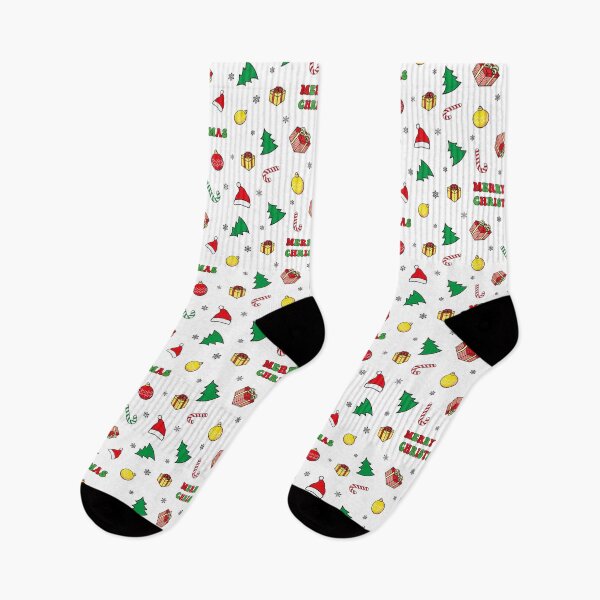 Artikelvorschau, Christmas Tree, Ornaments, Hat, Gift Box, Candy Cane, Snowflakes entworfen und verkauft von Typography & Streetwear.