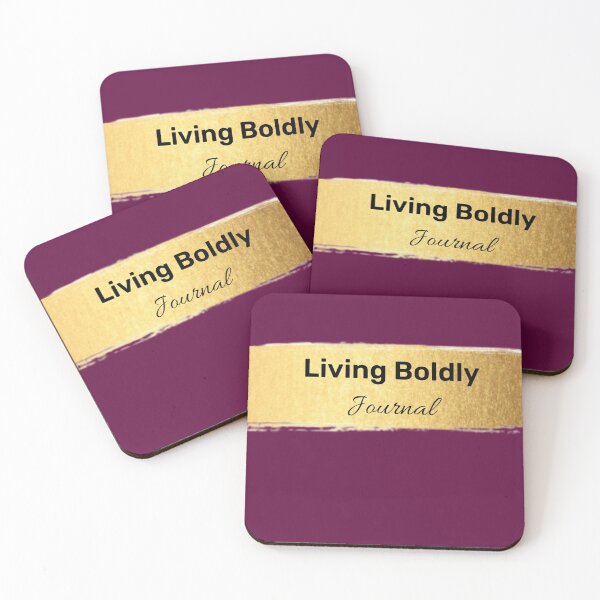Item preview, living boldly journal cover - largest designed and sold by Nancy  Fox.