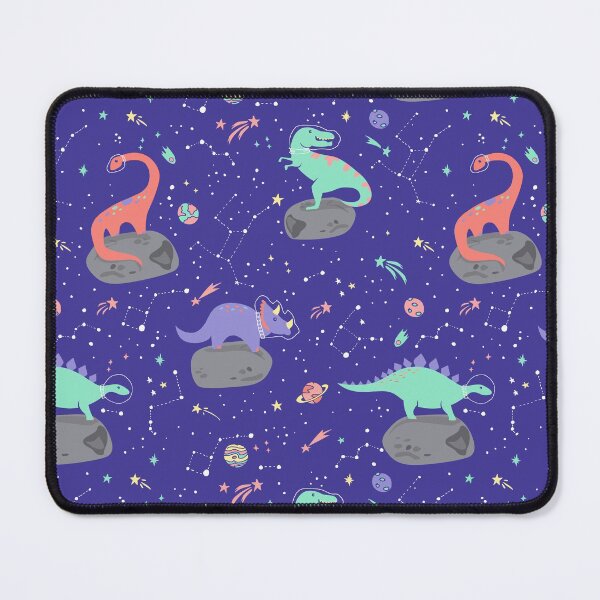 Item preview, Dinosaurs Floating on an Asteroid in Purple designed and sold by latheandquill.