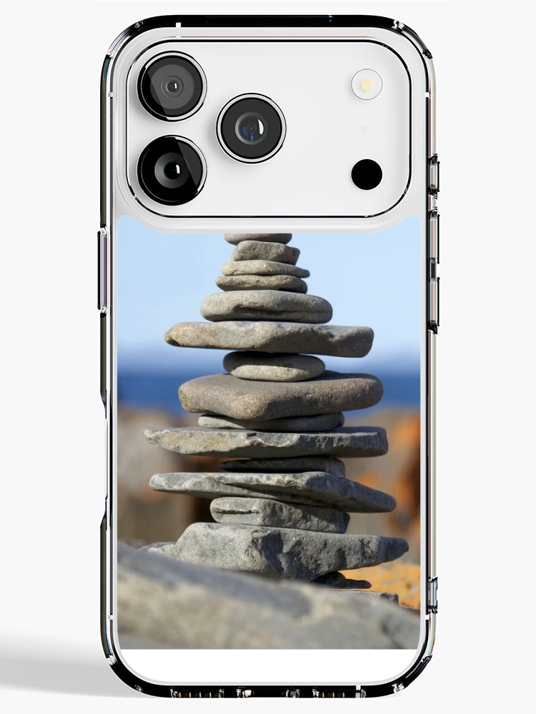 Thumbnail 1 of 5, iPhone Case, Rock stack designed and sold by GreenNote.