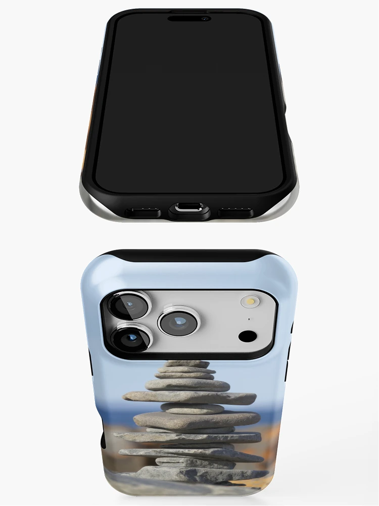 Thumbnail 3 of 4, iPhone Case, Rock stack designed and sold by GreenNote.