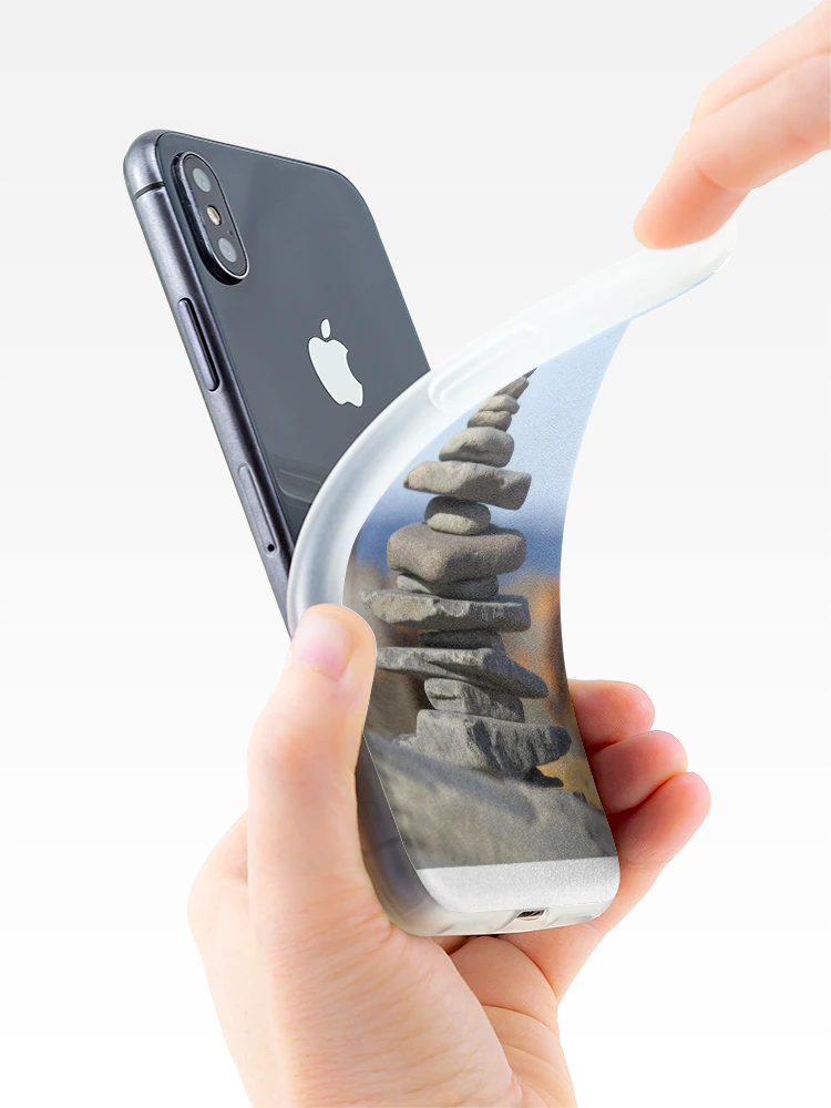 Thumbnail 4 of 5, iPhone Case, Rock stack designed and sold by GreenNote.