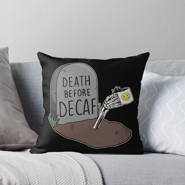 Item preview, DEATH BEFORE DECAF designed and sold by Sphynx-Ink.