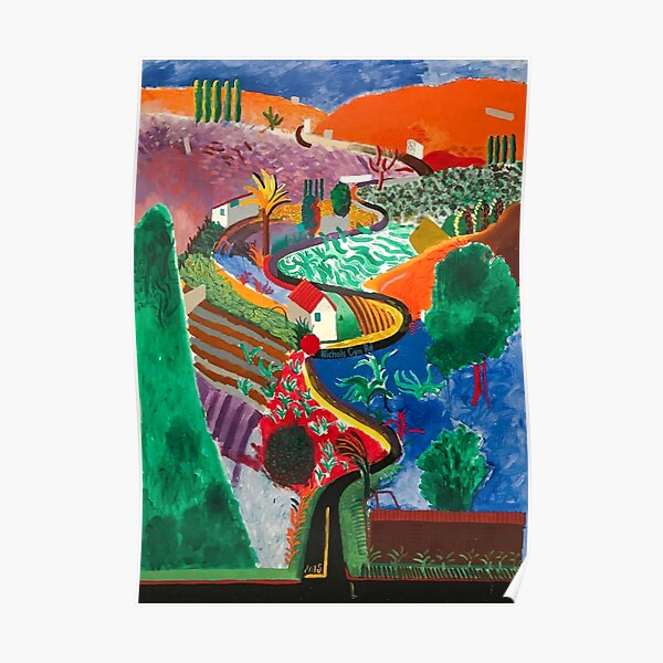 David Hockney | Nichols Canyon |  Poster