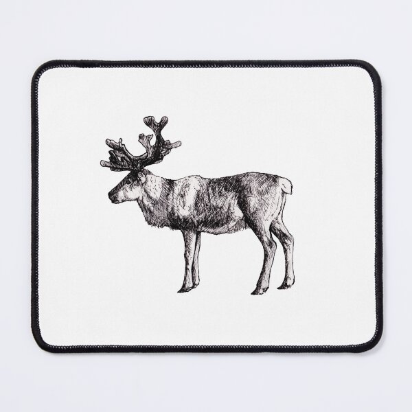 Item preview, Reindeer - Ink Traditional Drawing designed and sold by AquarellChill.