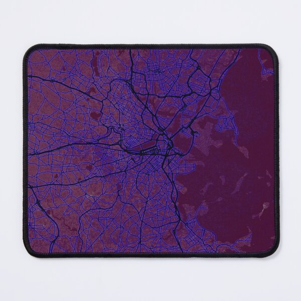 Item preview, Boston Massachusetts Street Road Map Grunge Metallic Texture designed and sold by Gerard Fay.