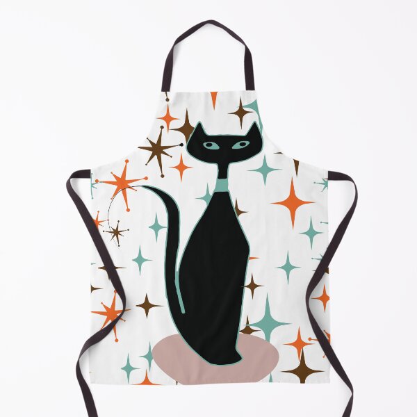 Item preview, Mid Century Mod Cat at Peace under a Midnight Sky designed and sold by LisWilliams.
