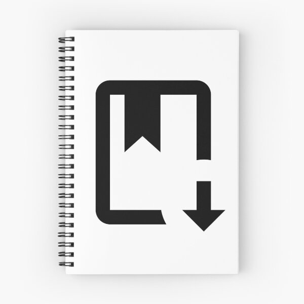 Item preview, MDI book-arrow-down-outline designed and sold by GnarlyFurtardo.
