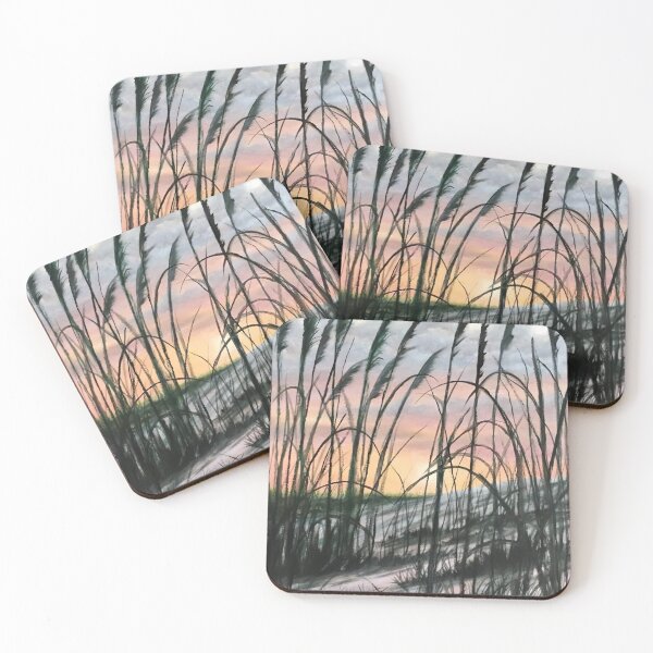 Item preview, Beach Sunset Sea Oats designed and sold by SunscapesArt.