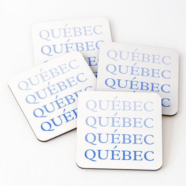 Item preview, 4 x Québec in blue - Quebec designed and sold by No.1 Canada Designs.