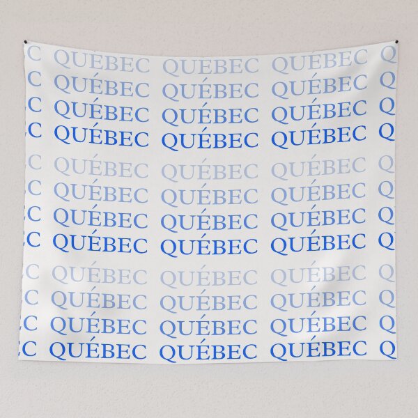 Artikelvorschau, 4 x Québec in Blau - Quebec entworfen und verkauft von No.1 Canada Designs.