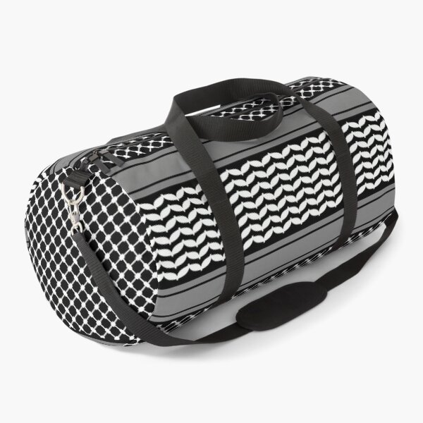 Item preview, Palestinian Keffiyeh Black and White - كوفية  فلسطينية  designed and sold by ArabicMerch.