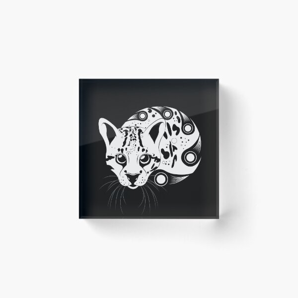 Aperçu de l'œuvre Art à l'encre Ocelot créée et vendue par Astral Prints.