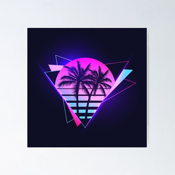 Item preview, 80s Retro Miami Neon Vaporwave Aesthetic Sunset designed and sold by amos20111.