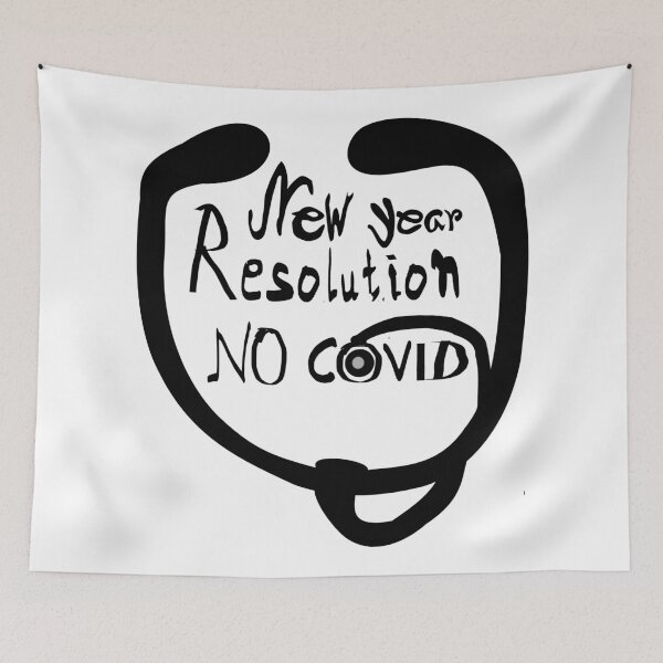 Item preview,  New Year Resolution - Resolution NO covid designed and sold by DNC1134.