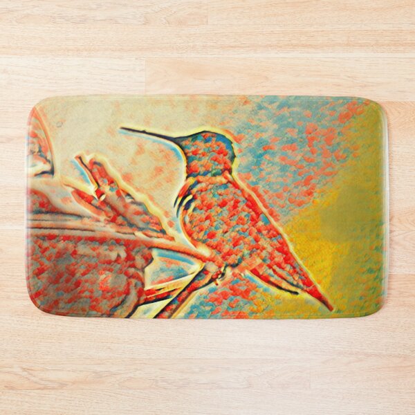 Item preview, Early Morning Friends - Hummingbird at Dawn at feeder designed and sold by SpotOnJ.