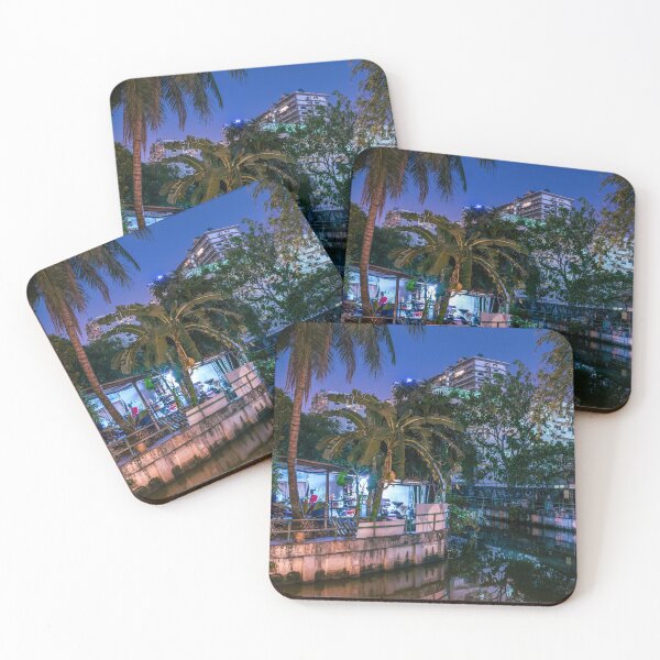 Item preview, Night scene of a Bangkok waterway designed and sold by WorldScenery.