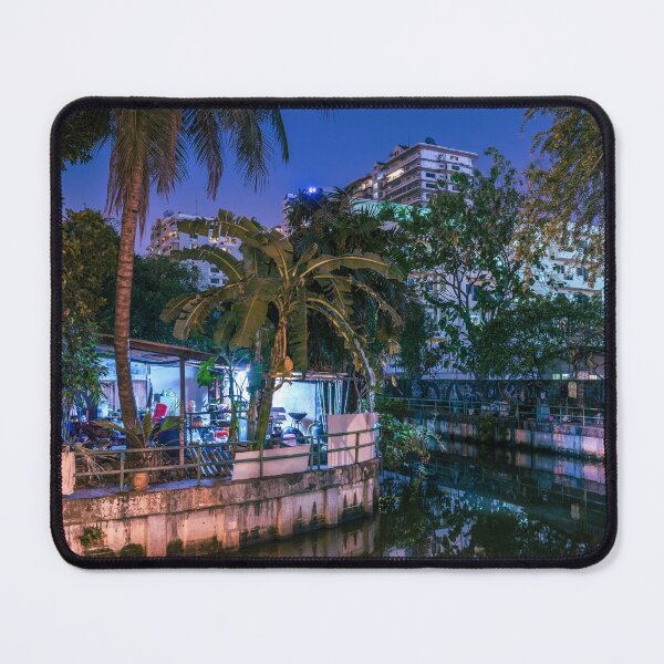 Item preview, Night scene of a Bangkok waterway designed and sold by WorldScenery.