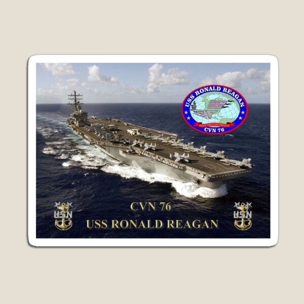PHOTO MAGNET US Navy Aircraft Carrier USS RONALD REAGAN CVN-76 