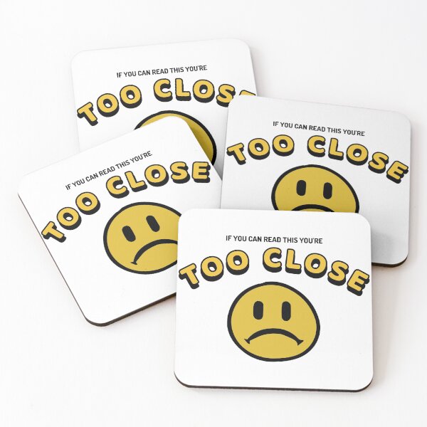 Item preview, If You Can Read This You're Too Close designed and sold by crazydotdesigns.