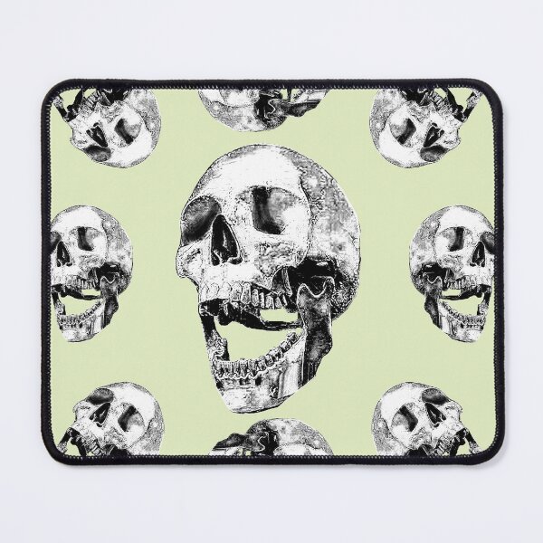 Item preview, Skull calming mint green and black_7d designed and sold by SueKnox.