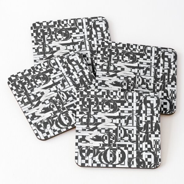 Item preview, Black and white letters abstract designed and sold by BJG1966.
