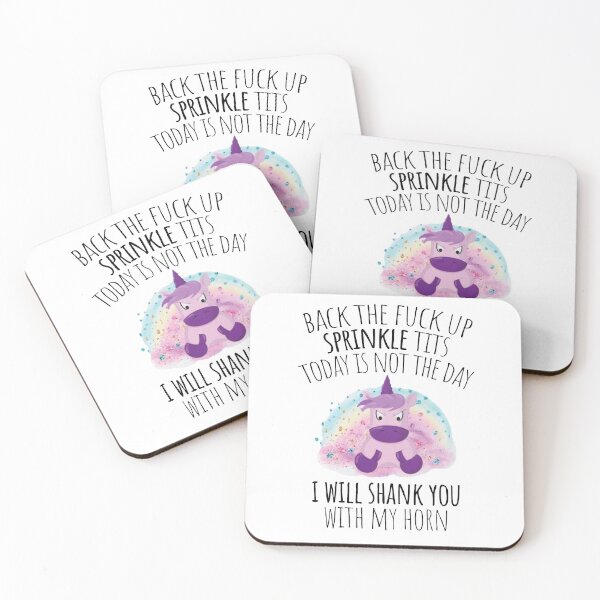 Item preview, back the fuck up sprinkle tits, funny bad slogan  designed and sold by kind4you.