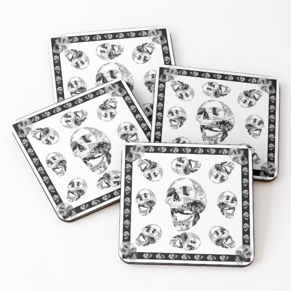 Item preview, Skull white background and black_7a designed and sold by SueKnox.