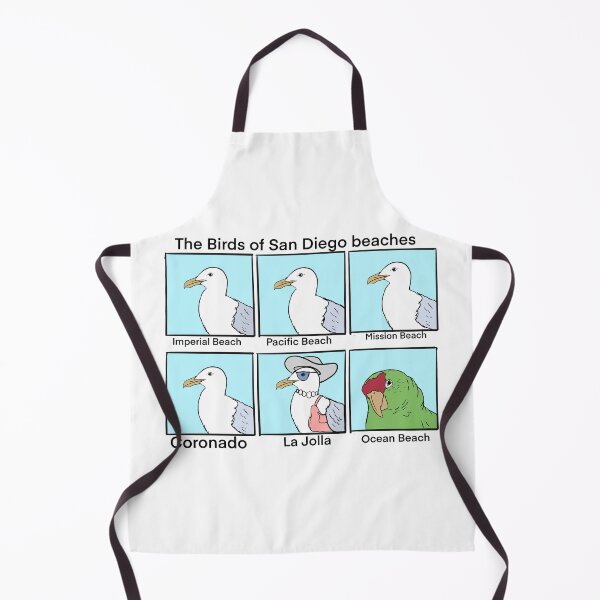 Item preview, Types of San Diego beach birds designed and sold by Manalopangaea.