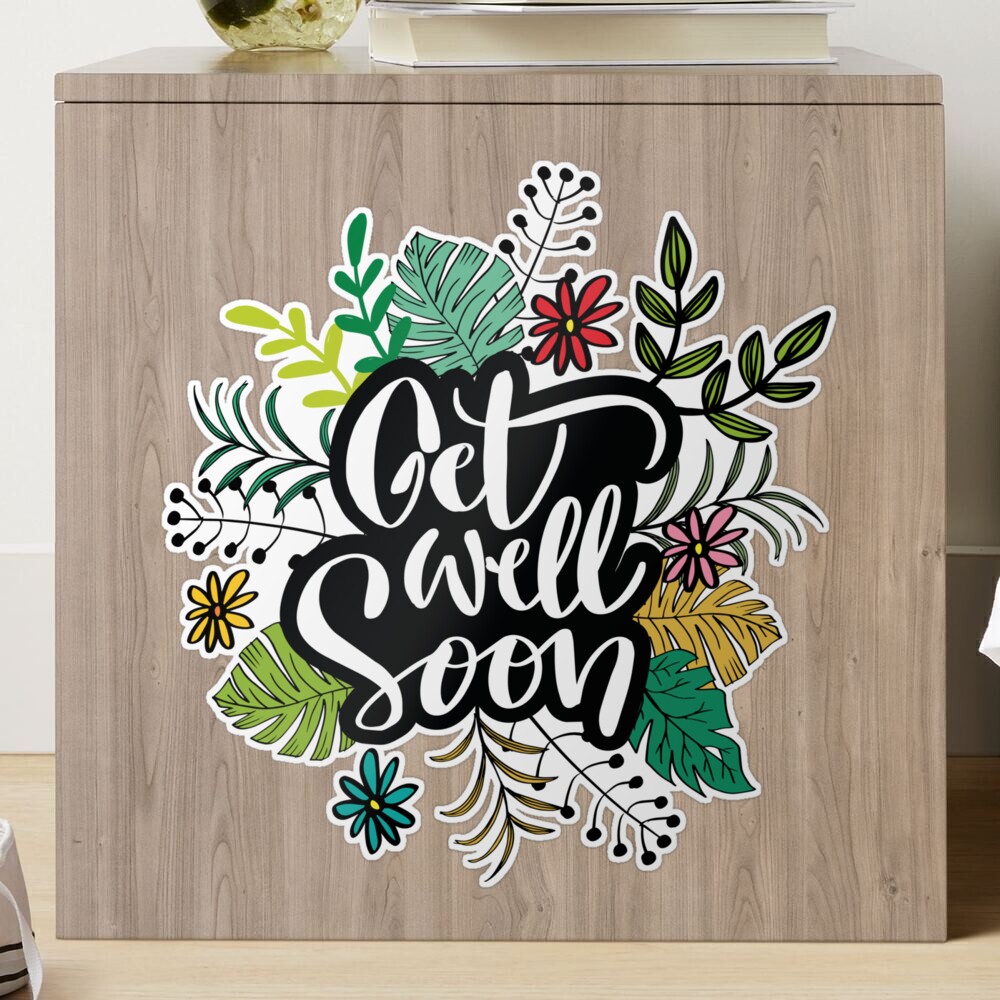 Get Well Soon Gifts for Women - Funny Flowers Sticker for Sale by  design880