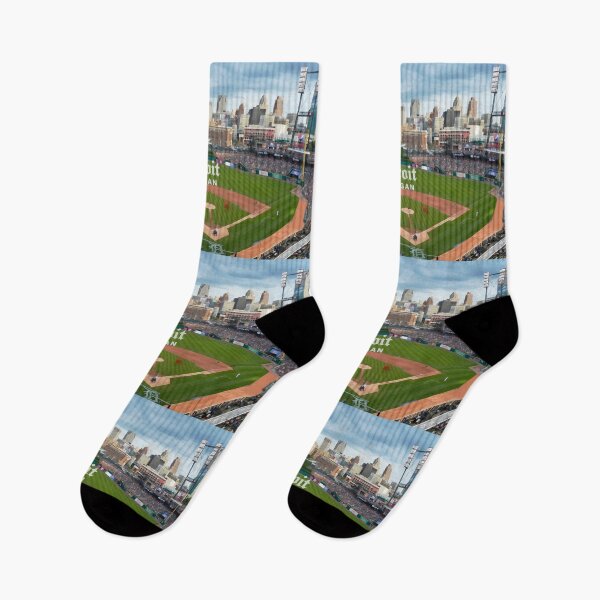 Item preview, Detroit, Michigan - Detroit Skyline from Ballpark designed and sold by leemcnut.