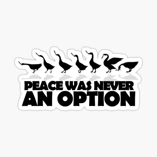 Aperçu de l'œuvre La paix n'a jamais été une option créée et vendue par TheUnknown93.