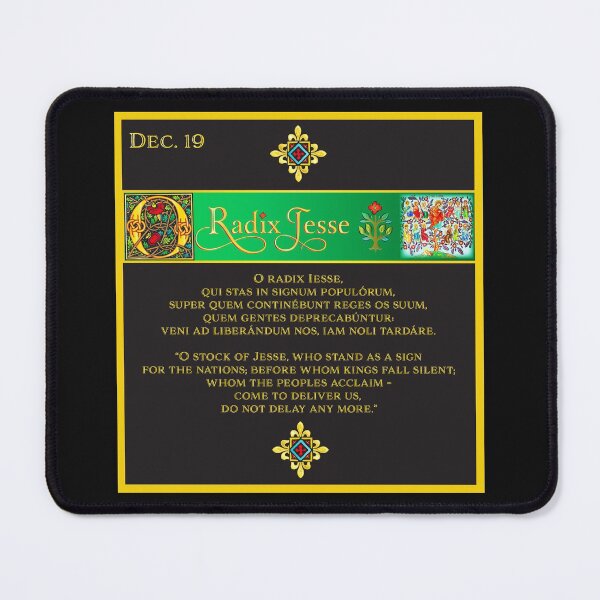 Item preview, O Radix Jesse (Root of Jesse) Advent Antiphon Illuminated  designed and sold by JamesKentRidley.