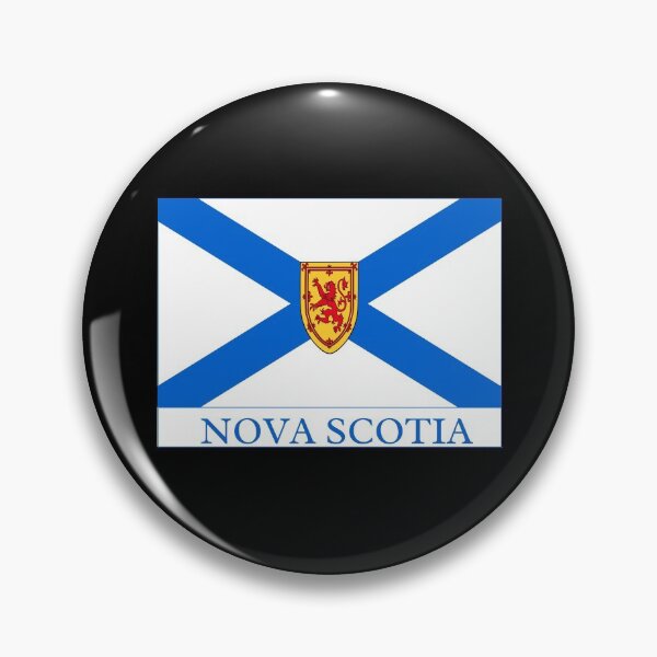 Artikelvorschau, Flagge von Nova Scotia mit Namen - Nova Scotia entworfen und verkauft von No.1 Canada Designs.