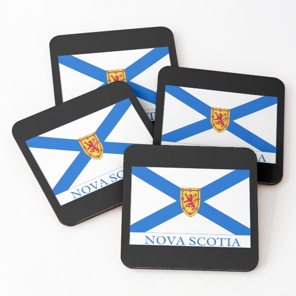 Artikelvorschau, Flagge von Nova Scotia mit Namen - Nova Scotia entworfen und verkauft von No.1 Canada Designs.