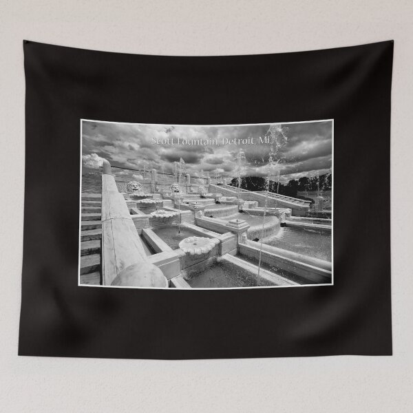 Item preview, A View of Scott Fountain, Detroit--the side fountain designed and sold by PaulKPhoto.