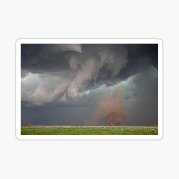 Anticyclonic Monster Goodland Kansas Storm Chase 2019 Sticker